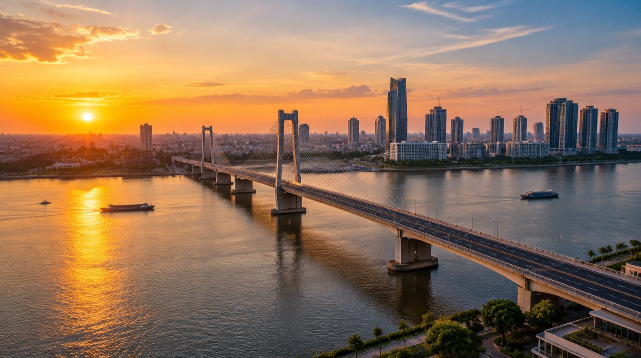 How Bridges Built Phnom Penh's Riverfront Value