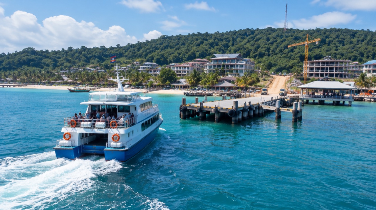 Koh Rong's Infrastructure Trajectory: Ferries, the Corridor, and the Airport That Is Not Built Yet