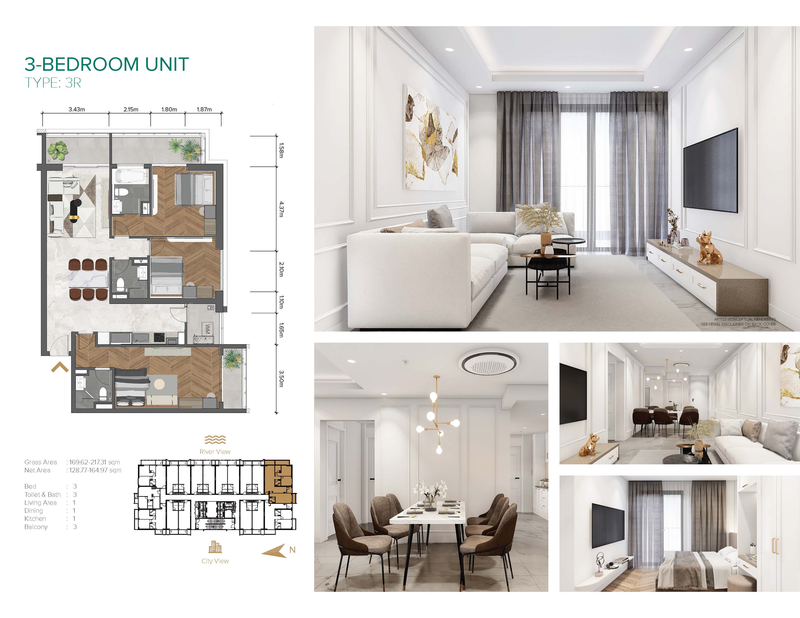 Luxury 1-Bedroom Riverfront Condo for Sale, view 5