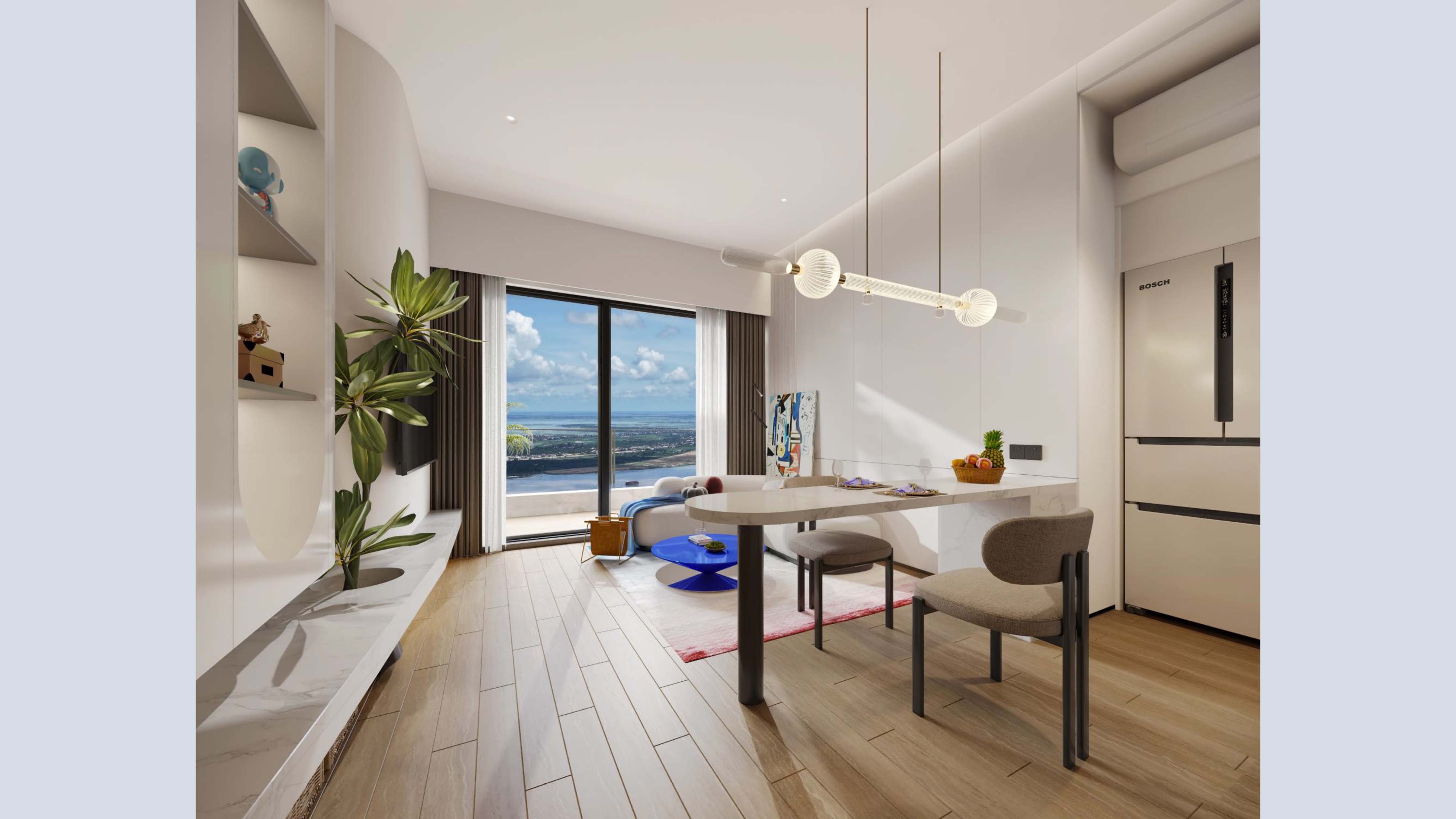 Stunning 1-Bedroom Condo at Picasso Sky Gemme, Phnom Penh, view 2