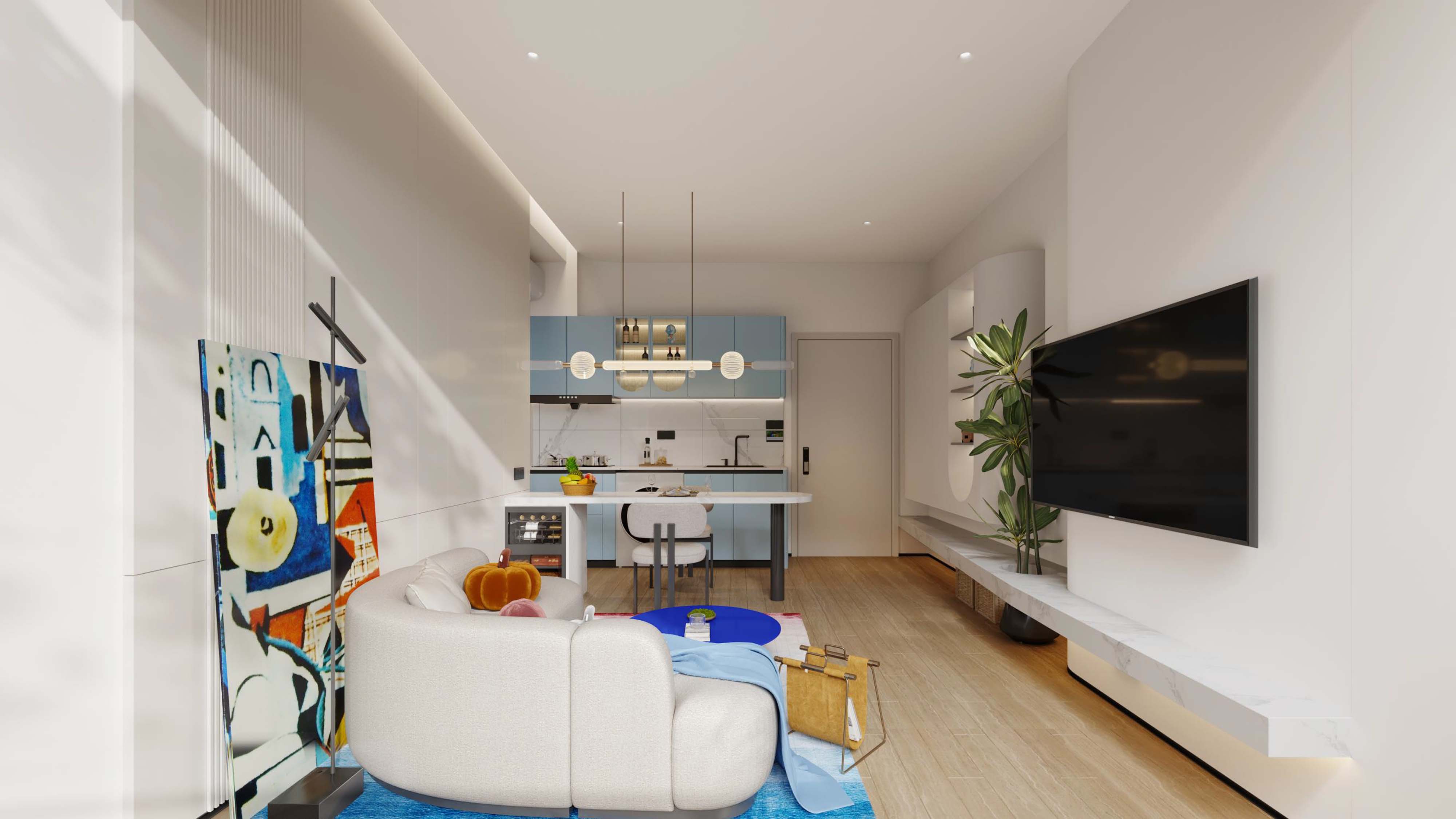 Stunning 1-Bedroom Condo at Picasso Sky Gemme, Phnom Penh, view 3