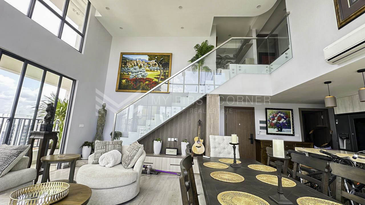 21th floor 3 bedroom duplex for sale in Boeung Trabek Chamkarmorn Phnom Penh, view 3