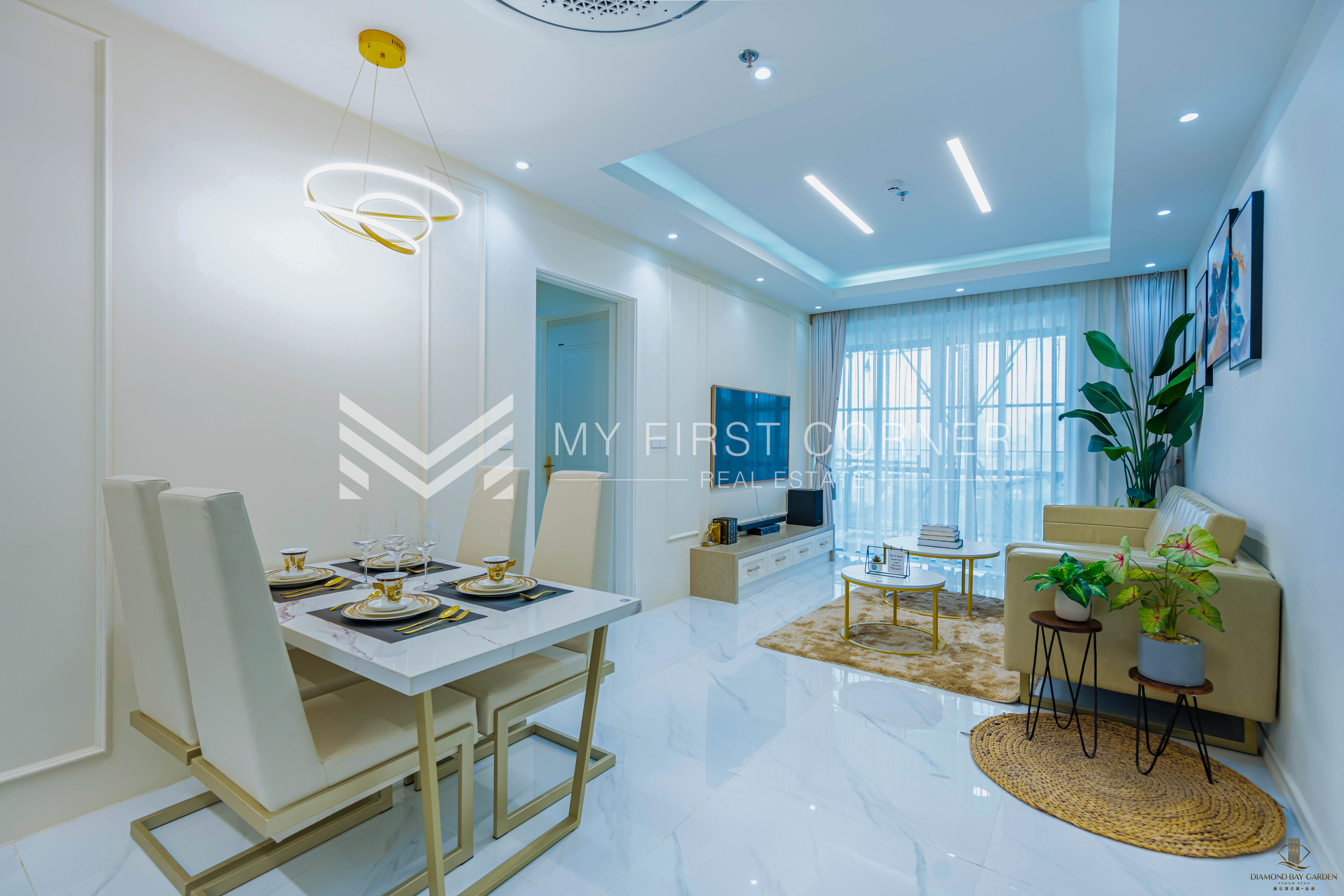 Spacious 2-Bedroom Condo with Panoramic River Views, Phnom Penh