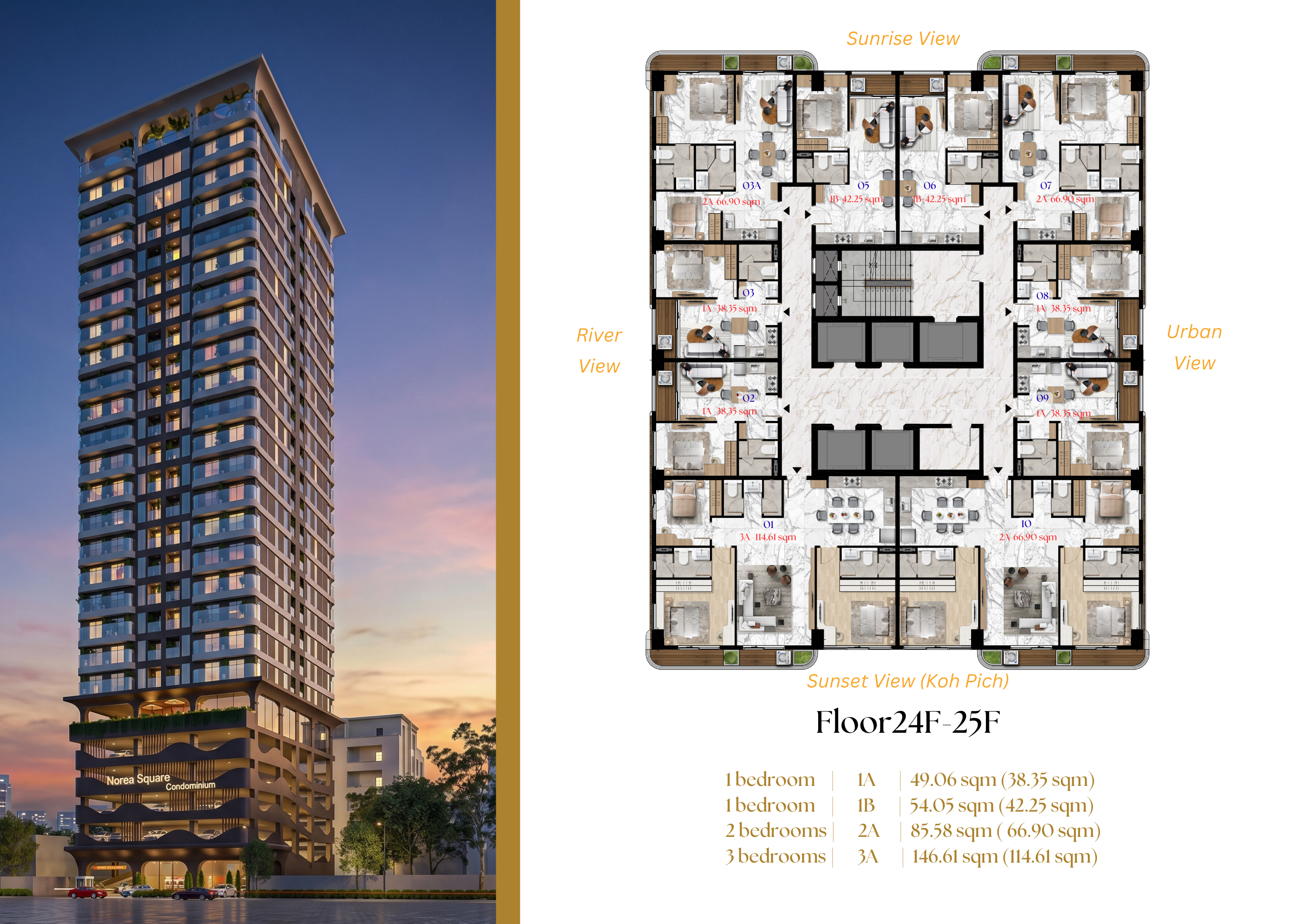 3-Bedroom Condo for Sale at Norea Square | Koh Norea, view 4