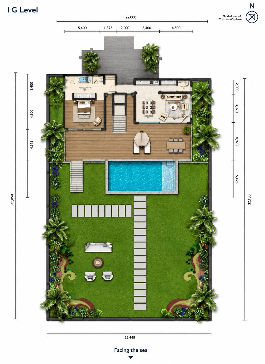 Ocean View Three-Bedroom Pool Villa, view 5