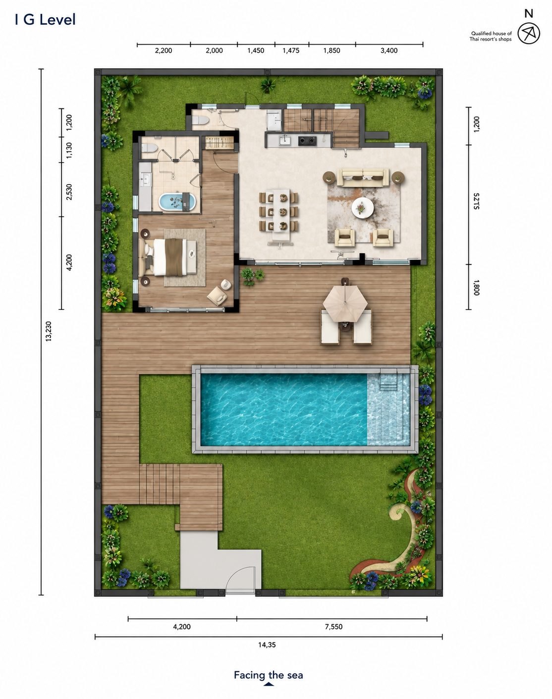 Ocean View Two-Bedroom Pool Villa for Sale in Koh Rong Sanloem, view 4